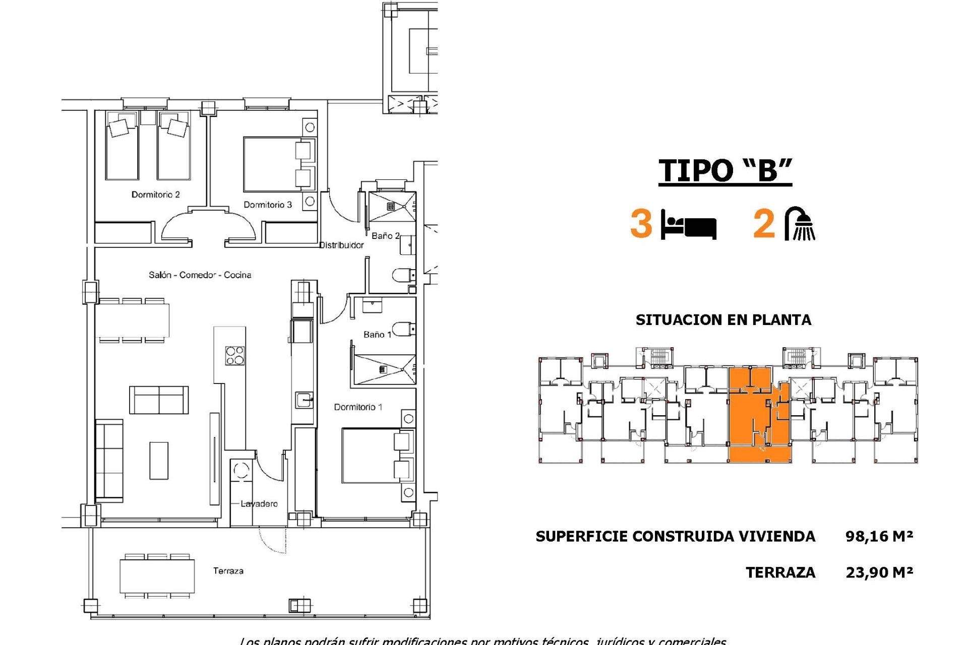 Nieuwbouw Woningen - Apartment - San Miguel de las Salinas - Pueblo