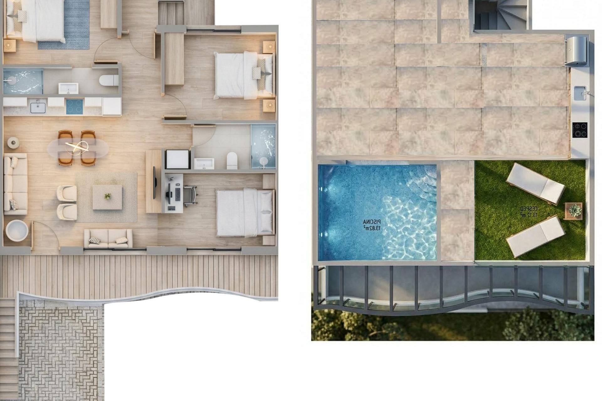 Nouvelle construction - Apartment - Pilar de la Horadada - parques de Andromeda