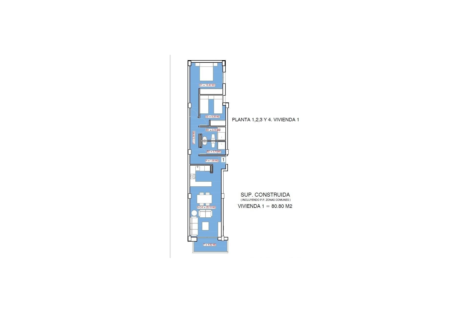 Nouvelle construction - Apartment - Torrevieja - Playa El Acequión