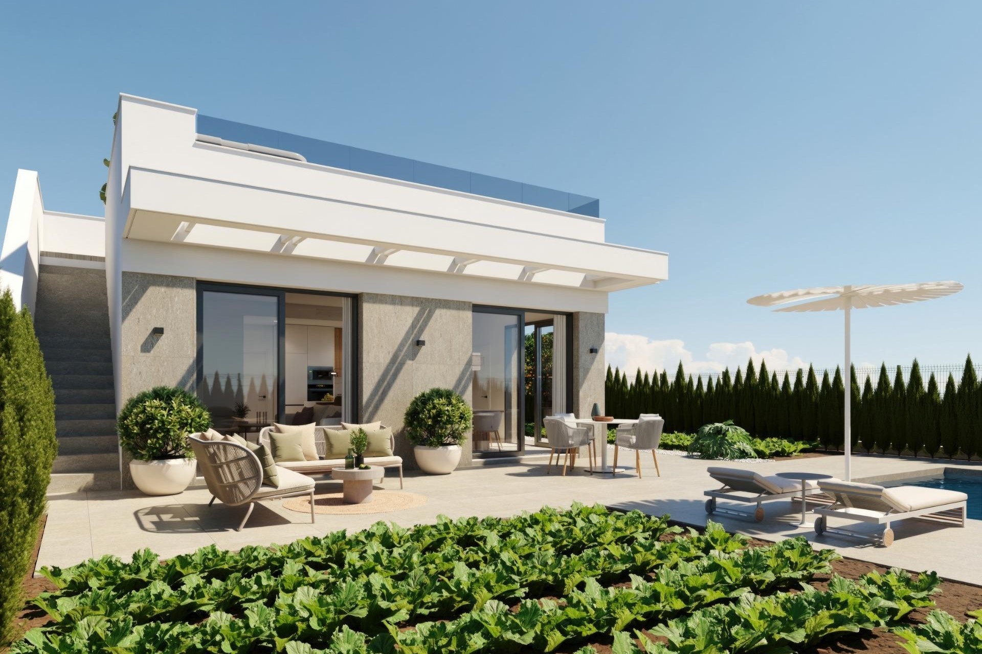 Nouvelle construction - Villa - Fuente Álamo - Hacienda Del Álamo Golf