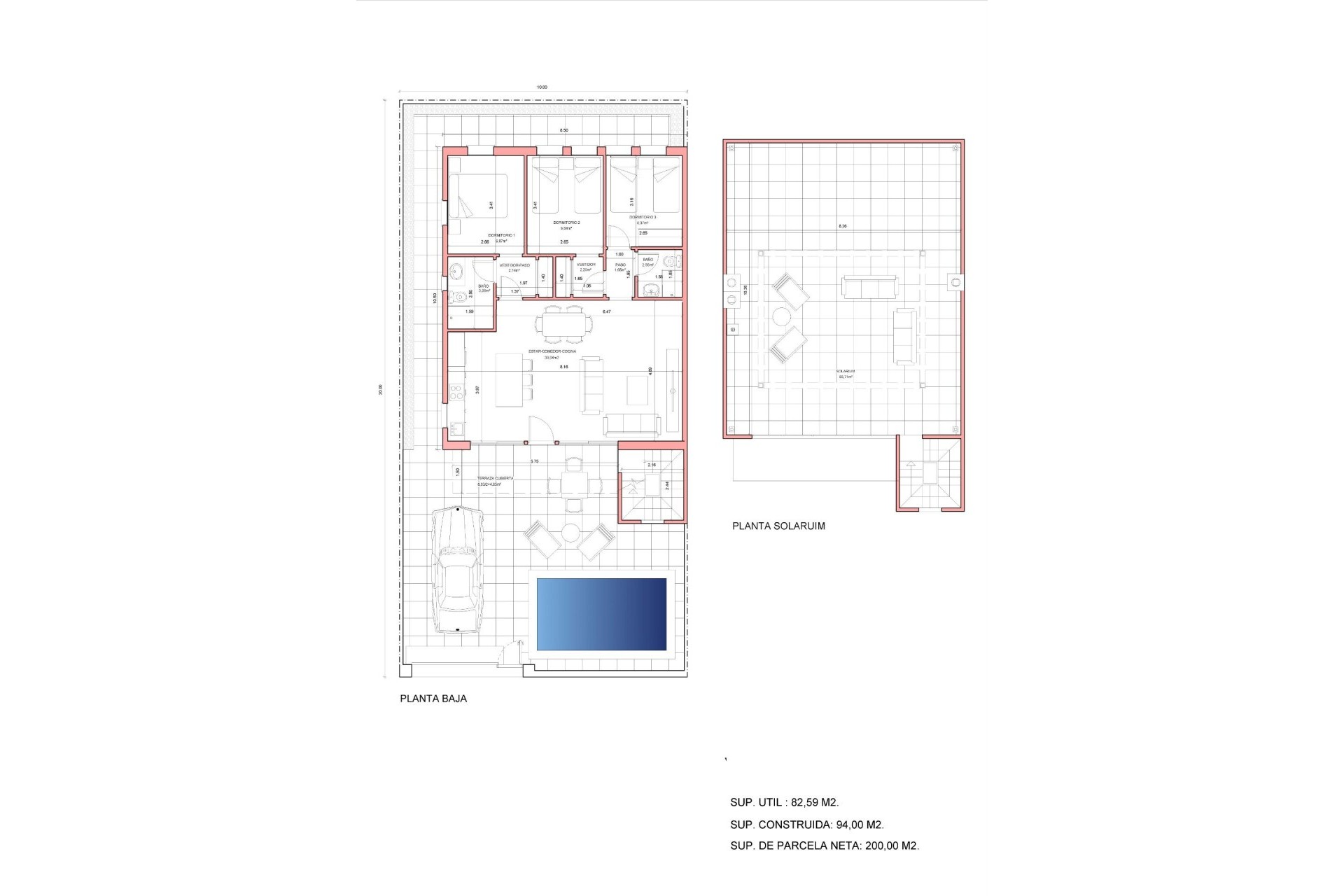 Nouvelle construction - Villa - Fuente Álamo - La Pinilla