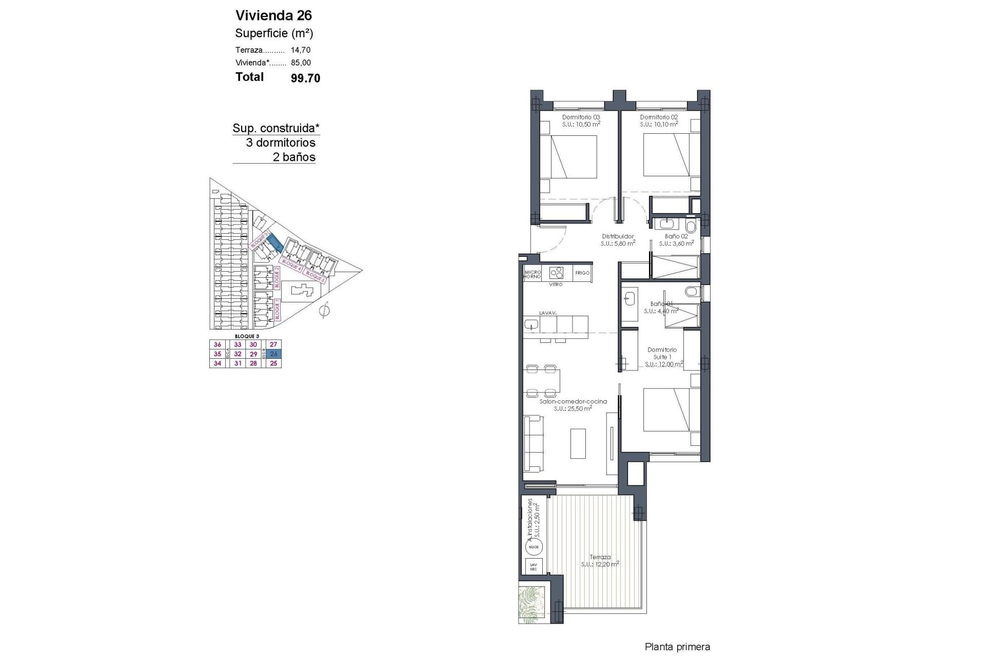 Obra nueva - Apartment - Los Alcazares - Serena Golf