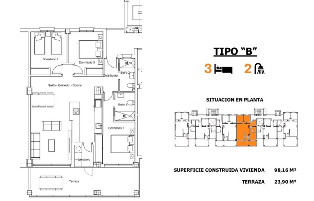 Nieuwbouw Woningen - Apartment - San Miguel de las Salinas - Pueblo
