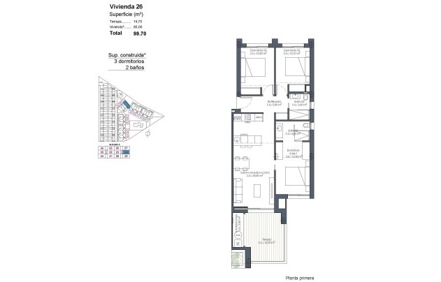 Obra nueva - Apartment - Los Alcazares - Serena Golf