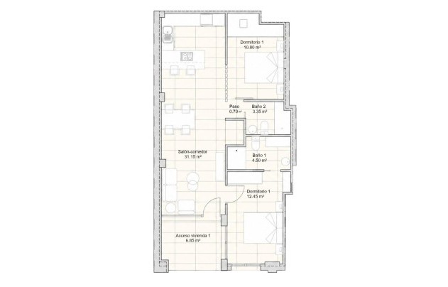 New Build - Apartment - San Javier - pueblo
