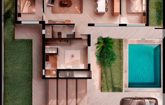 Nieuwbouw Woningen - Villa - Torre Pacheco - Roldán